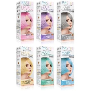 🔯แคร์บิว พาสเทล แฮร์ คัลเลอร์ ครีม CAREBEAU PASTEL HAIR COLOR CREAM มีกลิ่นหอมกุหลาบ ย้อมผม ทำสีผม สีสวย ย้อมผม สีผม