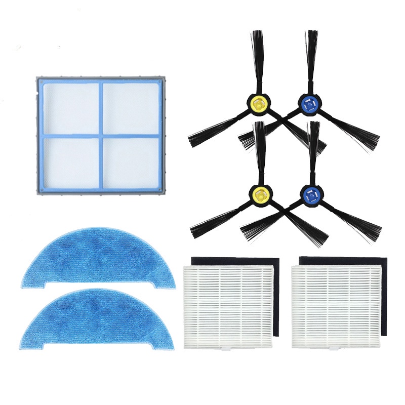 แปรงด้านข้าง-แผ่นกรอง-hepa-ผ้าม็อบ-อุปกรณ์เสริม-สําหรับหุ่นยนต์ดูดฝุ่น-ilife-v8-plus-v8s-x750-x800-x785-v80