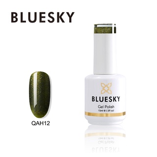 สีเจลBluesky gel polish QAH12  สีดำ