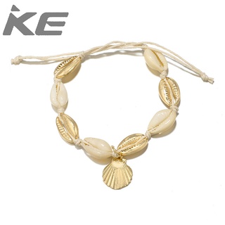 Accessories Geometric Conch Metal Shell Pendant Metal String Anklet for girls for women low pr