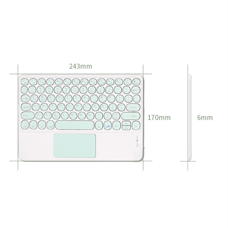 คีร์บอร์ด-คีร์บอร์ดบรูทุธ-คีร์บอร์ไร้สาย-สามารถใช้กับทุกรุ่น-แท็บเล็ตได้-ขนาดเล็ก-พกพาสะดวก-สีสันสดใส-คีร์บอร์ดขนาดเล็ก