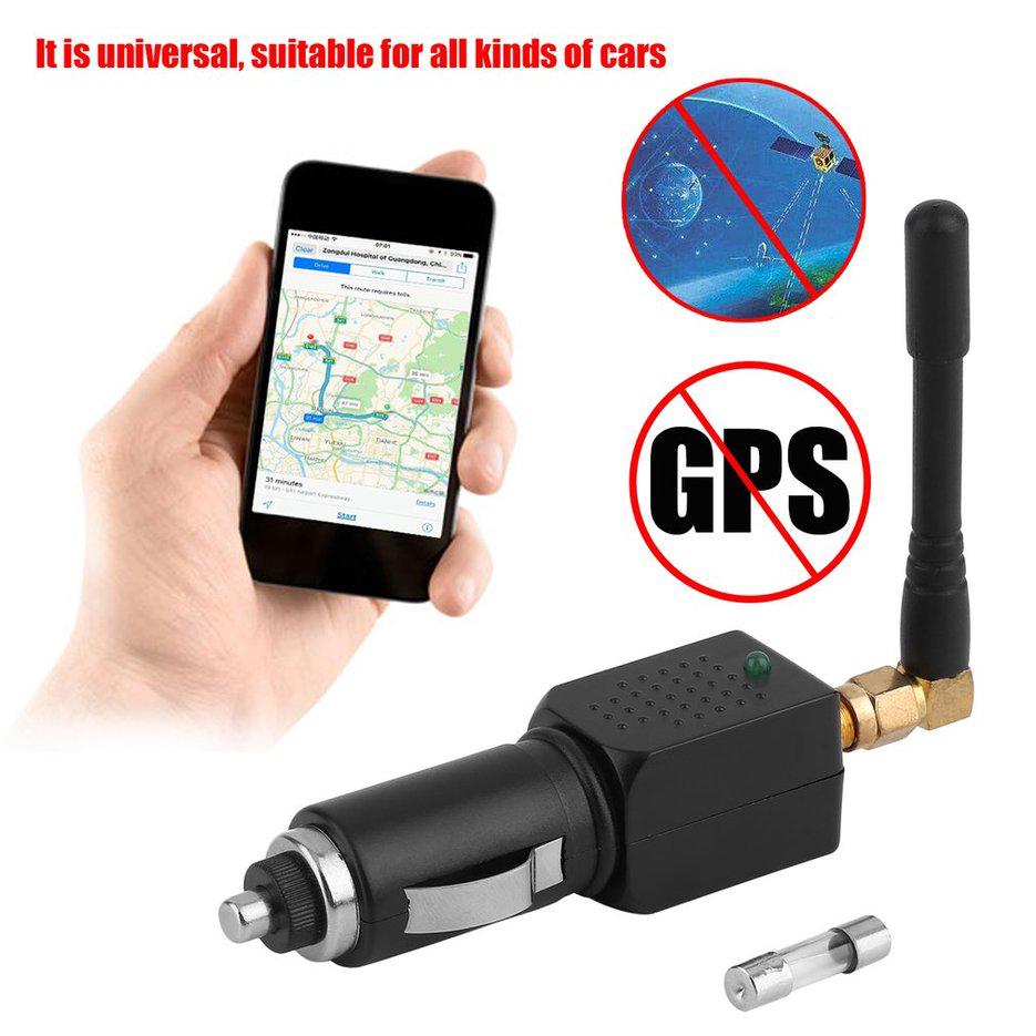 🚗flashlight🚗รถขับเคลื่อน GPS ตัวรบกวนสัญญาณ SHIELD ตัวป้องกัน GPS สีดำ