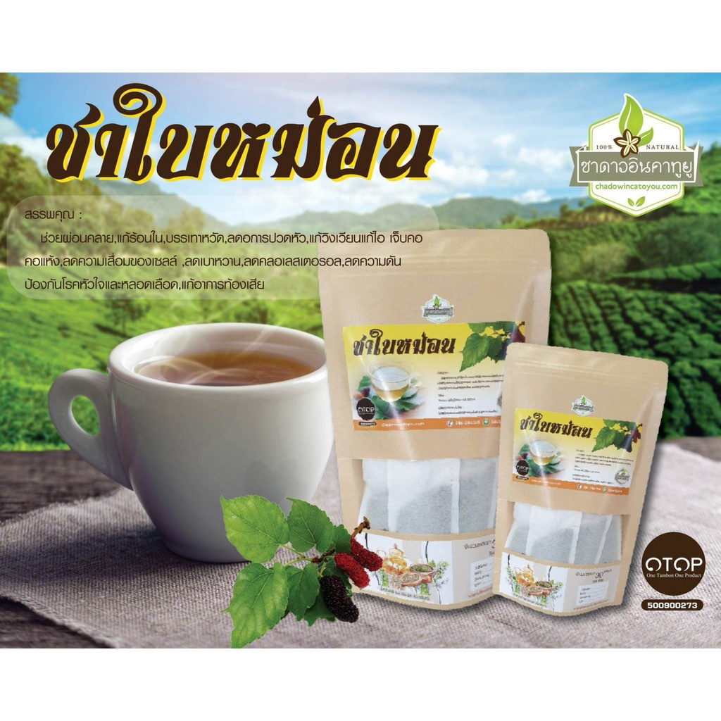 ชาใบหม่อน-nต้านหวัด-nลดเบาหวาน-ลดไขมัน