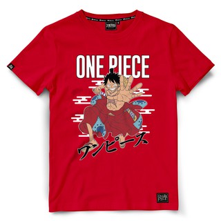 ROUND คอลูกเรือDextreme เสื้อวันพีซ One Piece Wanokuni Luffy-4XL