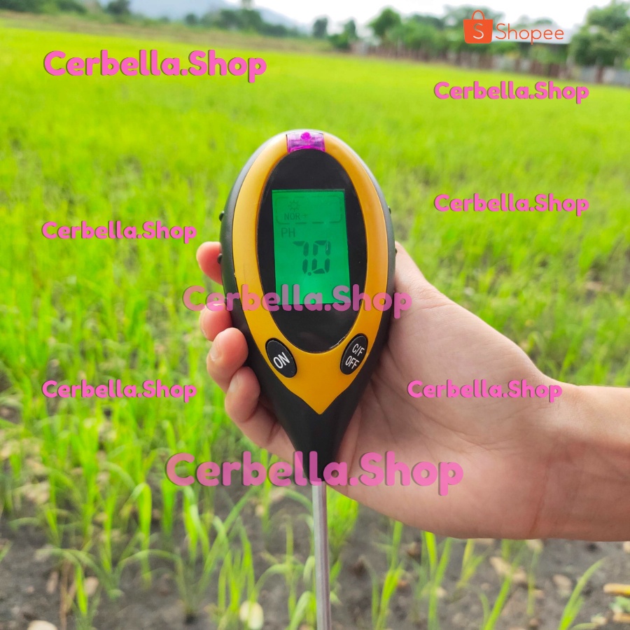 แพ็คคู่-เครื่องวัดค่าดิน-4-in-1-เครื่องวัดค่าน้ำph-วัดค่าดิน-soil-meter-moisture-meter-เครื่องวัดความชื้นดินและวัดน้ำ