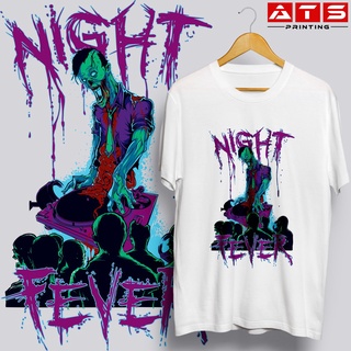 เสื้อตราหานคู่ - เสื้อยืด Unisex Night Fever ออกแบบเสื้อผ้าเสื้อผ้าสําหรับผู้ชายและผู้หญิงเสื้อเชิ้