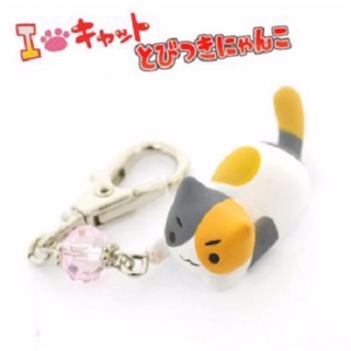 แท้ 100% จากญี่ปุ่น พวงกุญแจ แมว Niconico Nekomura Cat Key Chain (Mikeneko/Punch)