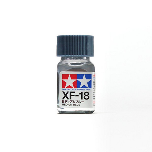 Tamiya Enamel Color 80318 XF-18 Medium Blue (Flat) 45135491 (สี ...
