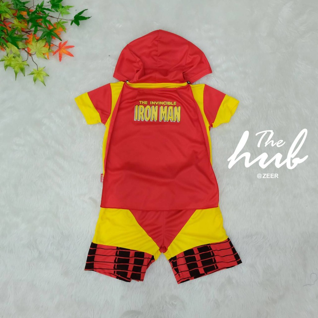 ส่งฟรีems-ชุดเด็ก-set-เสื้อ-กางเกง-iron-man