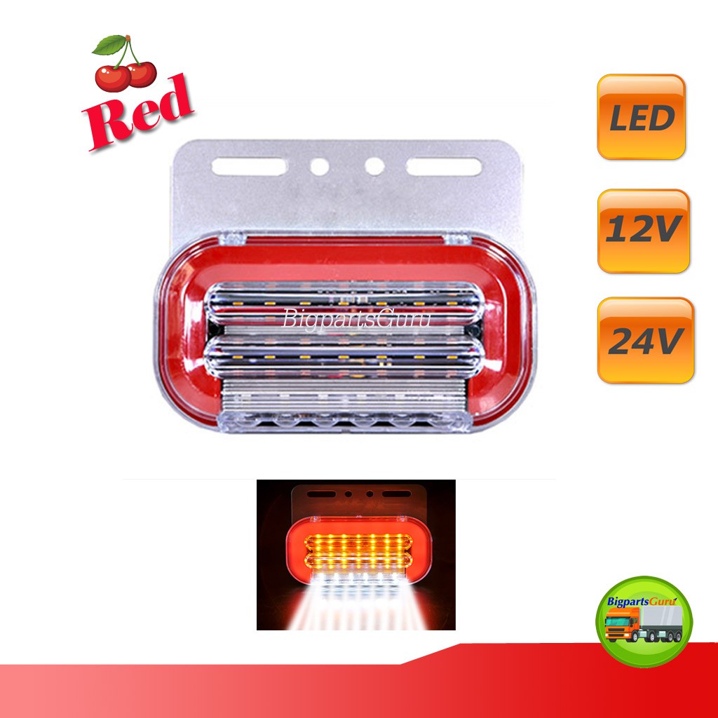 ไฟราวข้าง-led-ไฟเลี้ยว-led-12v-24v-ไฟวิ่ง-สีแดง-ไฟสัญญาณ-1-อัน