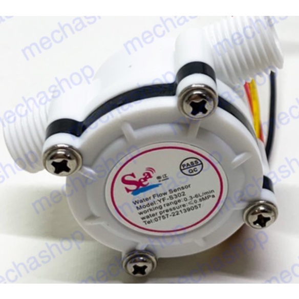 เซ็นเซอร์วัดอัตราการไหลของน้ำ-water-flow-sensor-1-4-water-flow-sensor-flow-meter-yf-s302-0-3-6l-min