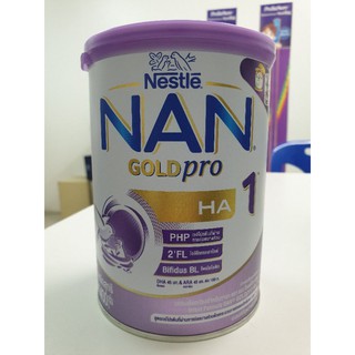 NAN goldpro HA1 400 กรัม สูตรสำหรับทารกที่มีความเสี่ยงต่อการเกิดภาวะภูมิแพ้ (exp 03/09/24)