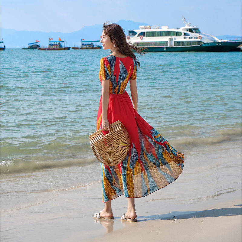 thailand-dress-womens-bali-sanya-seaside-holiday-beach-skirt2020ชุดโบฮีเมียนใหม่