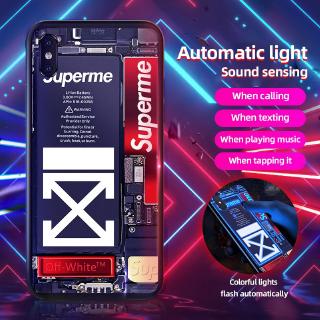 เคสโทรศัพท์มือถือมีไฟ Led สําหรับ Iphone 12 Pro Max 11 Pro Max X Xs Max Xr 7 8 Plus SE 2020