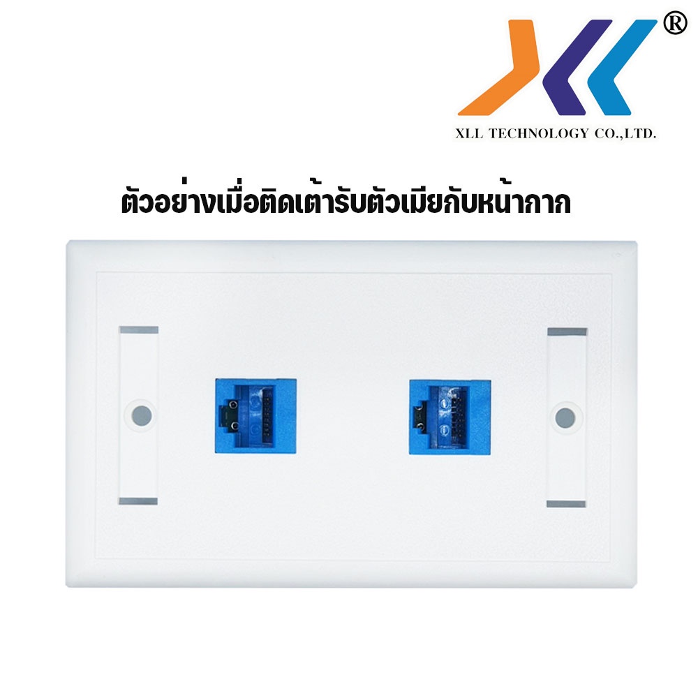 ภาพหน้าปกสินค้าAMP เต้ารับหัวแลนตัวเมีย CAT6 RJ45 MODULAR JACK รหัส nt384 จากร้าน dnui90 บน Shopee