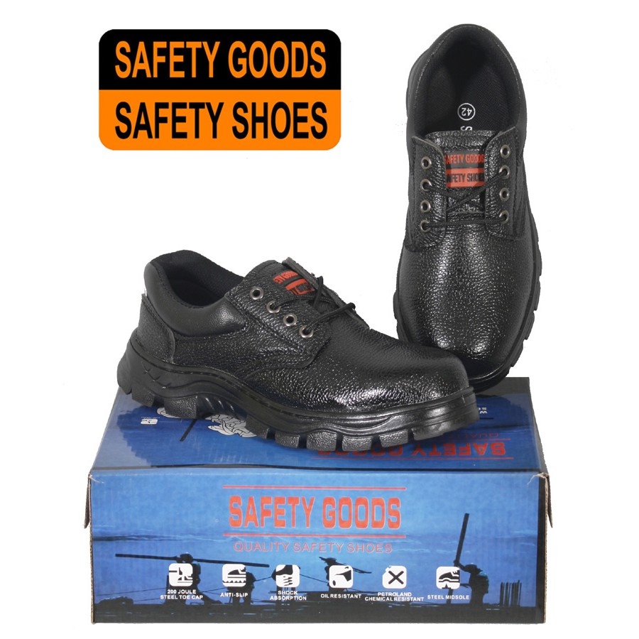 ภาพหน้าปกสินค้ารองเท้าเซฟตี้ SAFETY GOODS รุ่น 008 หัวเหล็ก พื้นเสริมแผ่นเหล็ก