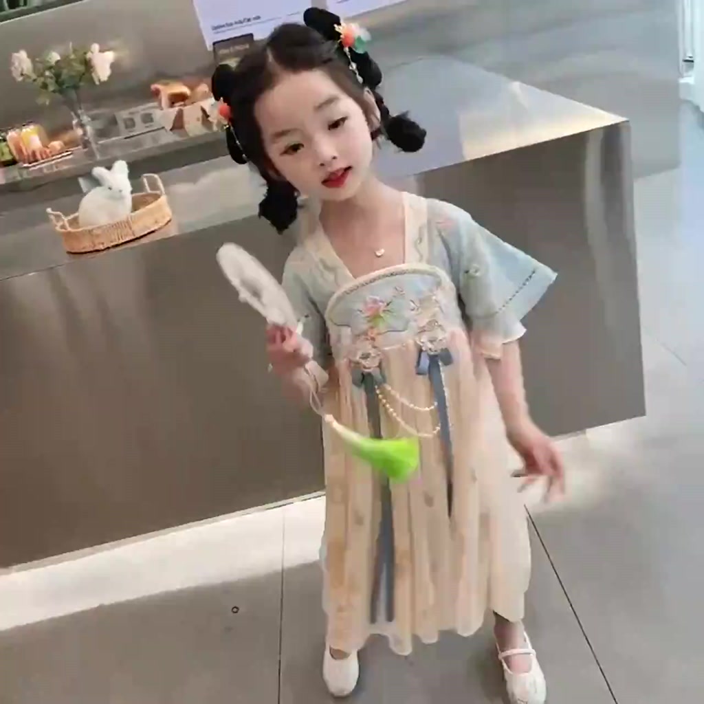 พร้อมส่ง-ลดกระหน่ํา-ใหม่-ชุดเดรสกระโปรง-สไตล์ญี่ปุ่น-เกาหลี-ฮั่นฝู-แฟชั่นฤดูร้อน-สําหรับเด็กผู้หญิง-2023