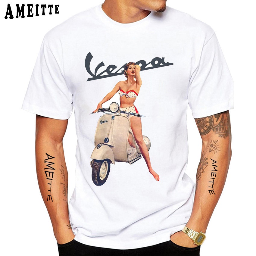 เสื้อยืดวินเทจtuxinhe-เสื้อยืดลําลอง-แขนสั้น-พิมพ์ลายโลโก้-vespa-สไตล์อิตาลี-เรโทร-คลาสสิก-เหมาะกับฤดูร้อน-สําหรับผู้ชาย