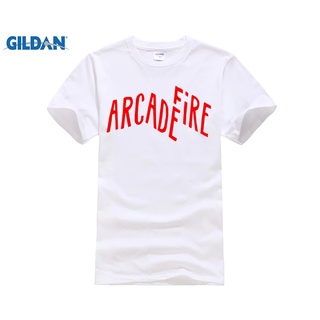 เสื้อยืด ผ้าฝ้าย ลาย Arcade Fire Low Steam สีขาว สไตล์พังก์ สําหรับผู้ชาย AF123SD42899สามารถปรับแต่งได้
