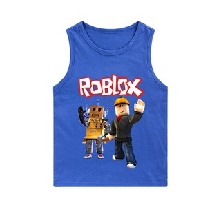 ใหม่ ROBLOX เสื้อกล้ามแขนกุด พิมพ์ลายเกม แฟชั่นฤดูร้อน สําหรับเด็กผู้ชาย และเด็กผู้หญิง อายุ 3-15 ปี 2023