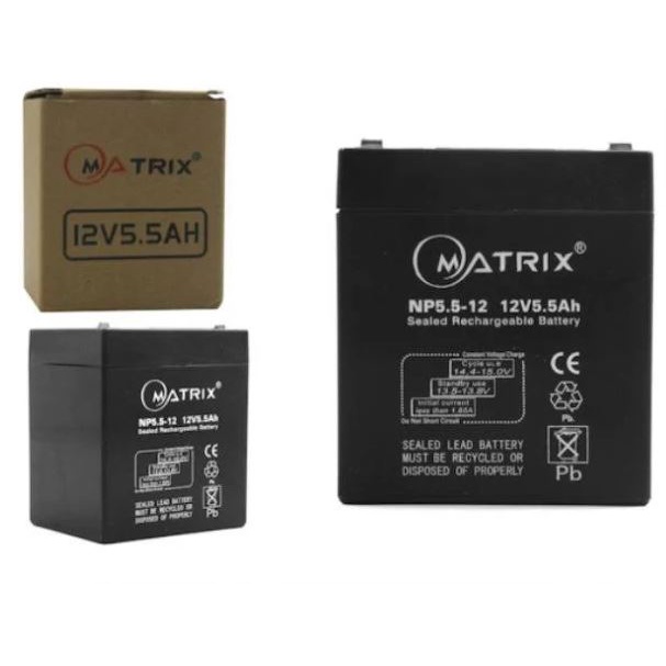 แบตเตอรี่-matrix-ups-ขนาด-12v-5-5a-ใช้กับเครื่องสำรองไฟ