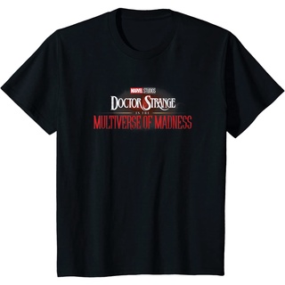 เสื้อยืดผ้าฝ้ายพรีเมี่ยม เสื้อยืด พิมพ์ลาย Marvel Doctor Strange In The Multiverse Of Madness Title