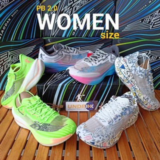 สินค้า UNDER2KRUN : QD PB2 WOMEN Qiaodan Flying Shadow PB 2.0 PB 2.5 Q- Kungfu Pro รองเท้าวิ่ง ของแท้ มือหนึ่ง