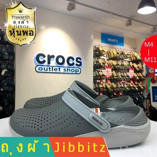 （สินค้าอยู่ไทยพร้อมส่ง）รองเท้าแตะ Crocs ของแท้รองเท้าแตะ LiteRide ชายและหญิงชายหาดนุ่มระบายอากาศกันลื่นด้านล่าง