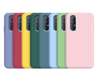 เคสโทรศัพท์ กันกระแทก สีพื้น สีสันสดใส สำหรับ Oppo Reno 3 Pro