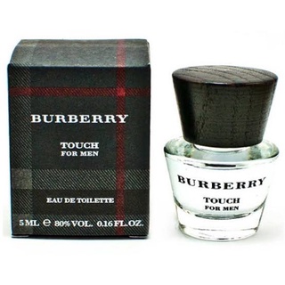 Burberry Touch For Men 5 ml (0.16 oz. edt Mens miniature New Cologne Splash NIB