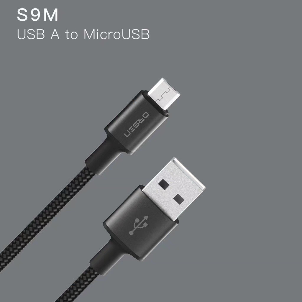 สายชาร์จเร็วorsen-รุ่น-s9m-สายชาร์จmicroคุณภาพสูง-ไนลอนถัก-usb-data-cable-2-1a-fast-charging-cable-ของแท้-รับประกัน1ปี