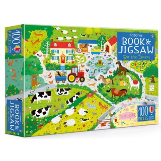 🔥ใช้โค้ด MSAYSRA7 ลดทันที 120 บาท🔥 BOOK &amp; JIGSAW: ON THE FARM จิ๊กซอว์ 100 ชิ้น