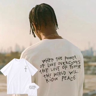 [S-5XL] ใหม่ เสื้อยืดแขนสั้น พิมพ์ลาย Travis Scott Awesome Asap Rocky ทรงหลวม สไตล์ฮิปฮอป แฟชั่นสําหรับผู้ชาย และผู้หญิง