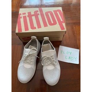 Fitflop F-Sporty Uberknit Sneaker สี Metallic Weave / Urban White เบอร์ 36 us5 uk3 ของแท้ ของใหม่