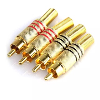 10Pcs Gold RCA ชายหญิงเชื่อมต่อปลั๊กตัวเชื่อมต่ออะแดปเตอร์ประเภทSolder สำหรับAudioปลั๊กอะแดปเตอร์วิดีโอกล้องวงจรปิดกล้อง