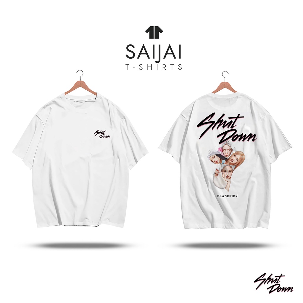พร้อมส่ง-เสื้อยืด-shut-down-blackpink-jennie-lisa-jisoo-rose-เจนนี่-ลิซ่า-จีซู-โรเซ่-born-pink-blackpink-in-your-are