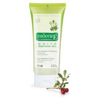 **หมดอายุ03/24** Smooth E White Babyface Gel  1.5 oz สมูทอี ไวท์ เบบี้เฟซ เจล เพื่อผิวขาวใส สำหรับผิวแพ้ง่าย เป็นสิวง่าย