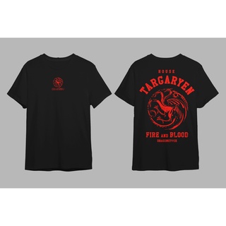 ROUND คอลูกเรือDearyouindonesia - targaryan เสื้อยืด ผ้าฝ้าย แขนสั้น พิมพ์ลาย game of thrones 30s-4XL