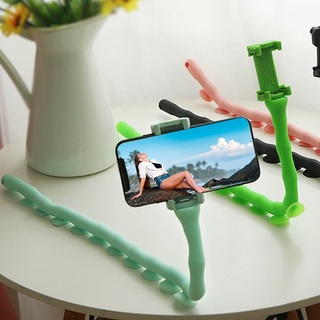 Superhomeshopที่จับโทรศัพท์มือถือ ตัวยึดจับโทรศัพท์มือถือ รูปตัวหนอน Cute Worm Lazy Holder คละสี รุ่น Selfie-Stick-mobil