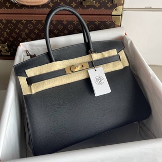 HermèsBIRKIN 30CM  EPSOM NOIR COLOR FULL HANDMADE GOLD  HARDWARE 🔥  เป็นงานดีที่สุดเย็บมือ 100%