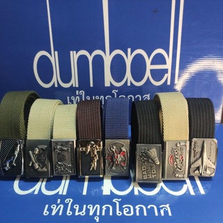 เข็มขัดสายผ้าคอดต่อนขนาด35มมของทุกวัยใส่กับยีนdumbbell