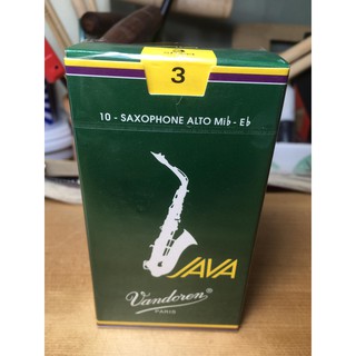 ลิ้นอัลโตแซกโซโฟนยี่ห้อ Vandoren รุ่น Java green saxophone