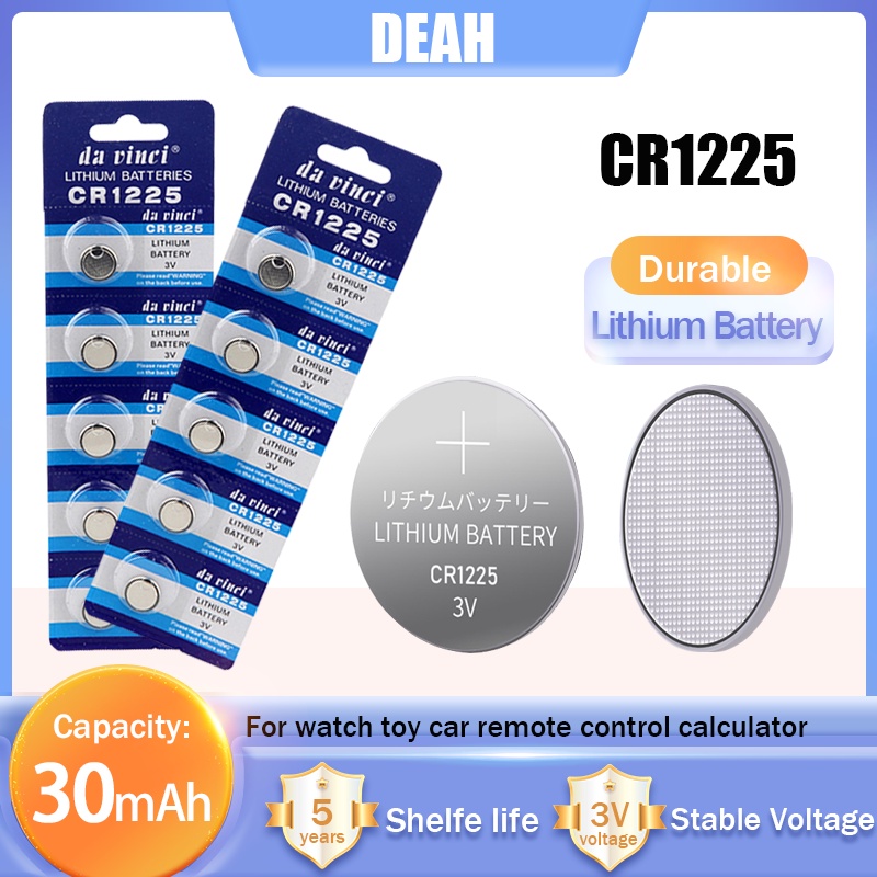EEMB 5 PACK CR2450 Batterij 3V Lithium Batterij 2450 Button Coin Cell