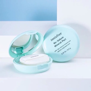 Innisfree No Sebum Mineral powder / Pact แป้งฝุ่นเพิ่มความกระจ่างใส 8.5 กรัม