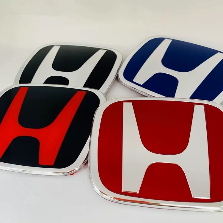 โลโก้สัญลักษณ์รถยนต์-honda-สีแดง-ดํา-โครเมี่ยม-ดํา-แดง-ด้านหน้าหรือด้านหลัง-1-ชิ้น
