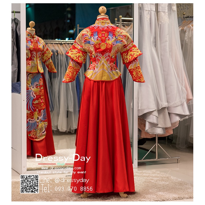 ชุดแต่งงานจีนโบราณ-ชุดยกน้ำชา-สีแดง-สวยๆ-หรู-kpl092