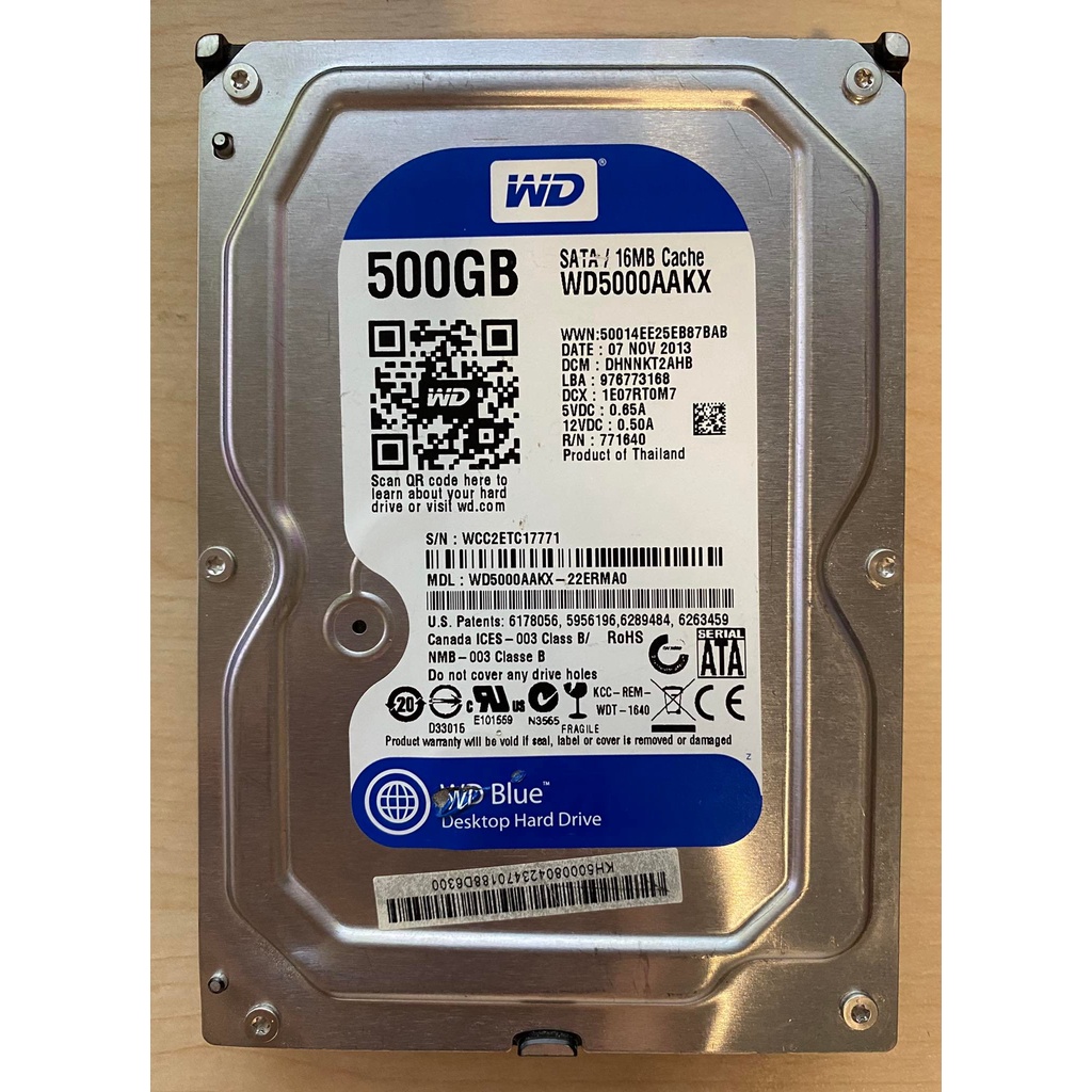 500-gb-3-5-hdd-ฮาร์ดดิสก์-3-5-นิ้ว-wd-blue-7200rpm-sata3-wd5000aaks-ไม่สี-ไม่bad-ใช้งานปกติ