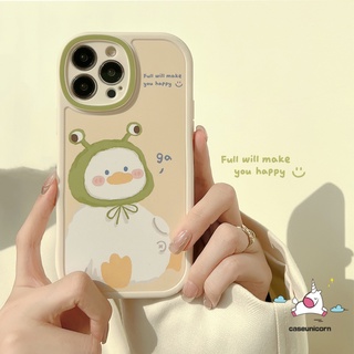 สินค้า เคสโทรศัพท์มือถือ TPU แบบนิ่ม ลายการ์ตูนเป็ด สําหรับ iPhone 11 8plus 7plus XR X XS Max 13 11 12 Pro Max 7 8 6 6s Plus SE 2020