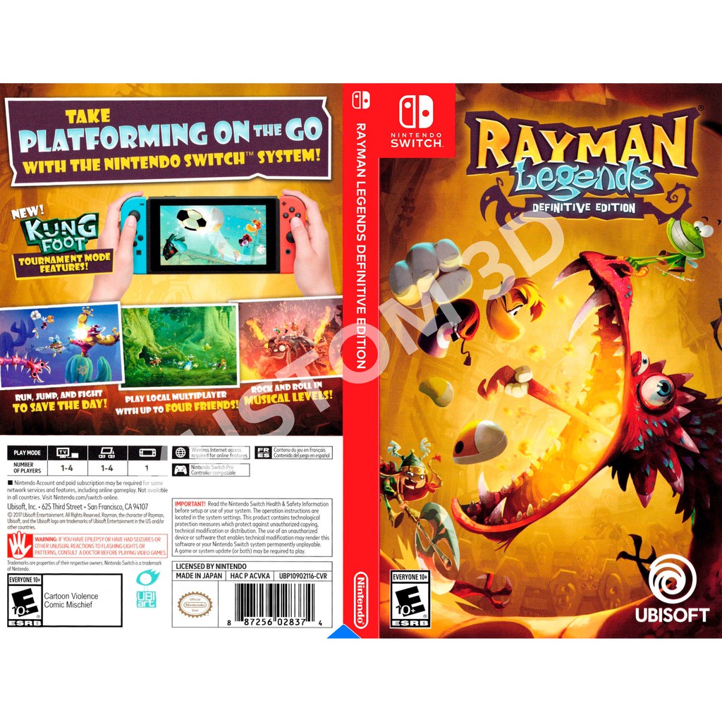 Nintendo Switch Rayman Legends Definitive Edition | Shopee Thailand