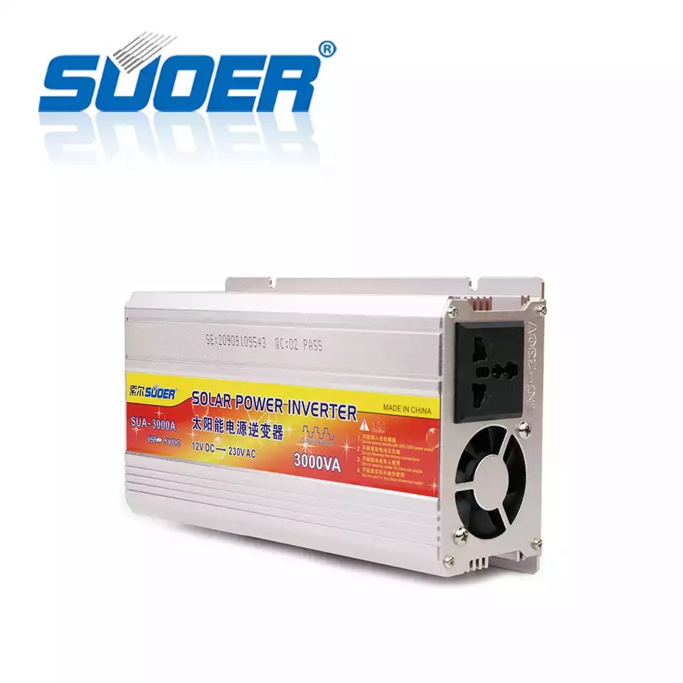 ภาพสินค้าSuoer อินเวอร์เตอร์ 12V 3000VA 12V to 220V Portable Smart Power Inverter(แถมสายต่อแบต) จากร้าน sp_electronics บน Shopee ภาพที่ 7